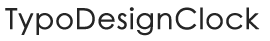 typodesignclock title